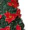6ft. Pre-Lit Pre-Decorated Poinsettia Pop-Up Artificial Christmas Tree